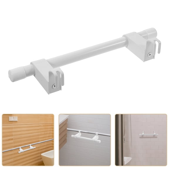 REOFLYUP Adjustable Stainless Steel Clothes and Towel Rack for Radiator Mounting in White for Indoor Use
