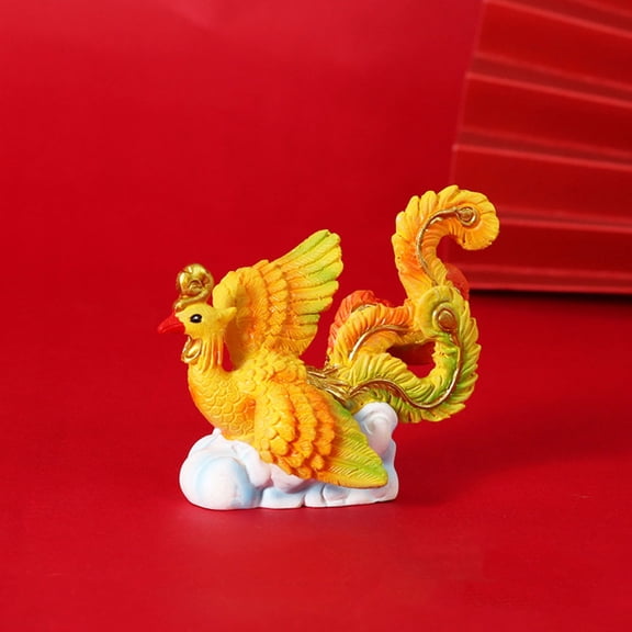 REOFLYUP Animal Cake Decor Mini Phoenix Figurine Baking Decor 1Pack