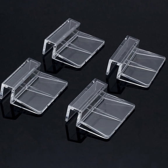 REOFLYUP Acrylic Support Frames for Fish Tanks, Durable and Transparent, White, 10Pcs