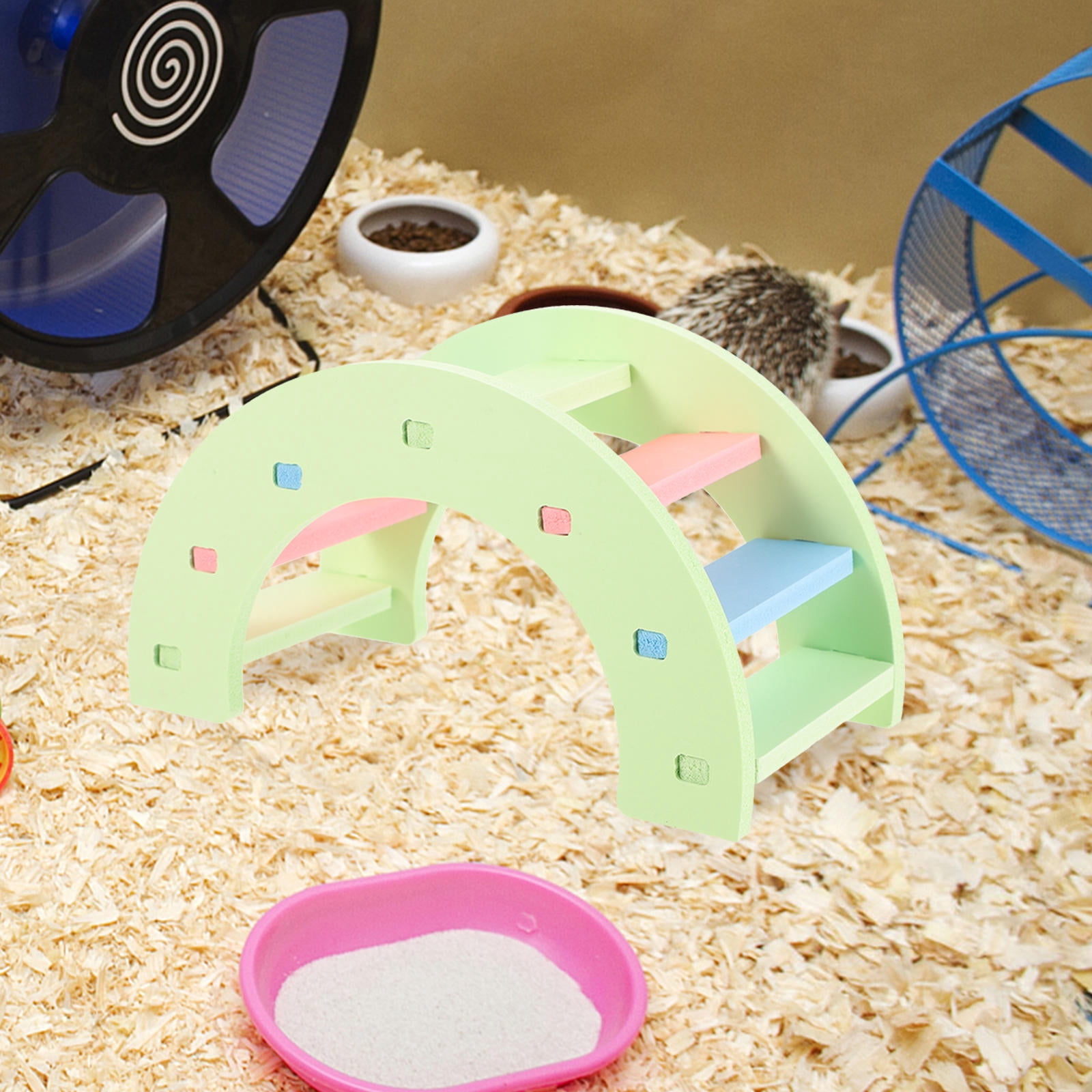 REOFLYUP Arch Bridge Pet Hamster Bridge Ladder Rainbow Arch PVC ... - Hamster Bridge Plastic Parts