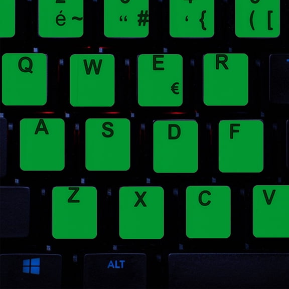 REOFLYUP Assorted Color Keyboard Letter Replacement Stickers for Universal French Keyboard Decoration