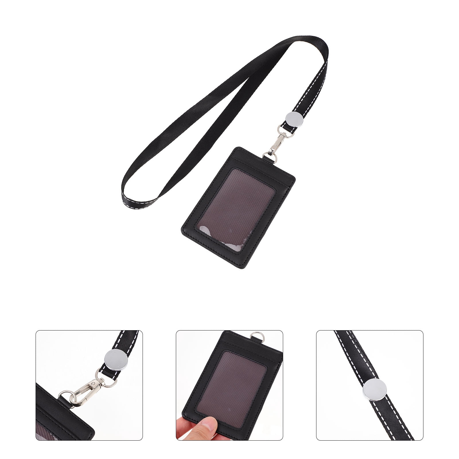 id card sleeve Pebble Grain Lanyard Holder ILoveDooney and it is suitable for students Id Protector Sleeve