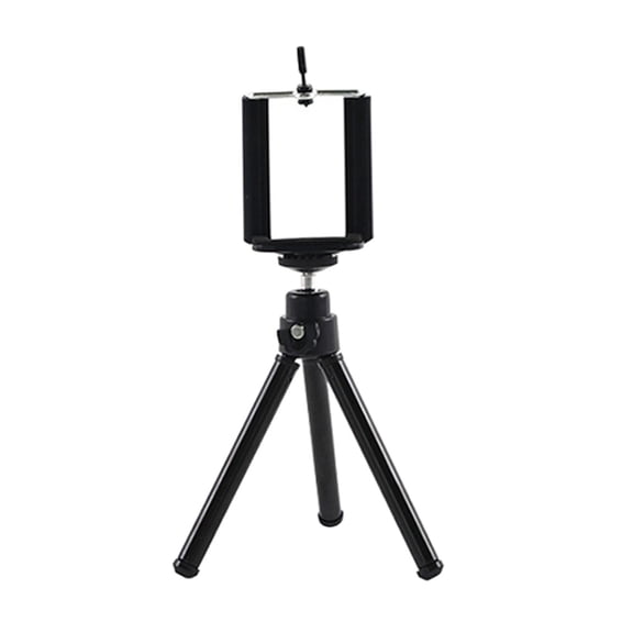 REOFLYUP Black Telescopic Phone Tripod Support with Quick Release and Universal Compatibility for Mobile Phones