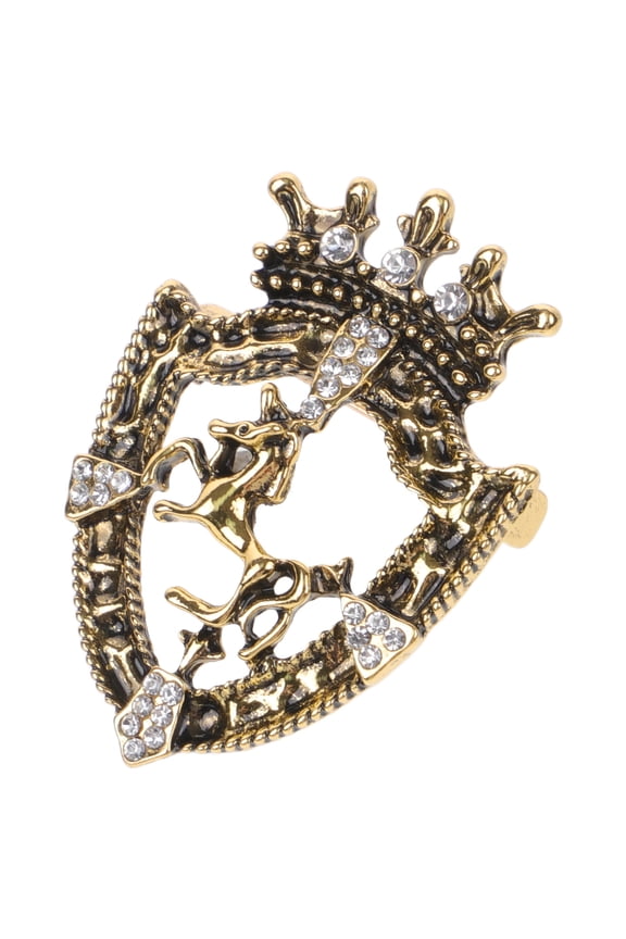 Zinc Alloy Lapel Pin Brooch 1-Pack Elegant Decorative Accessory for Weddings, Formal Attire, and Special Occasions
