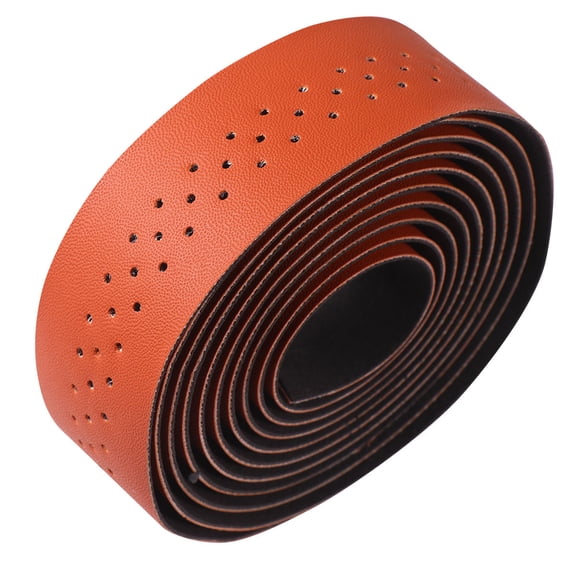 REOFLYUP Brown PU Handlebar Tape for Bicycle Use and Vibrationreducing with Adhesive Backing 1 Set