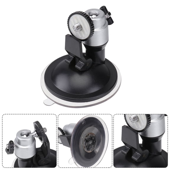 REOFLYUP Car Camera Bracket with 360 Swivel Head and Suction Mount for Dashboard Or Windshield
