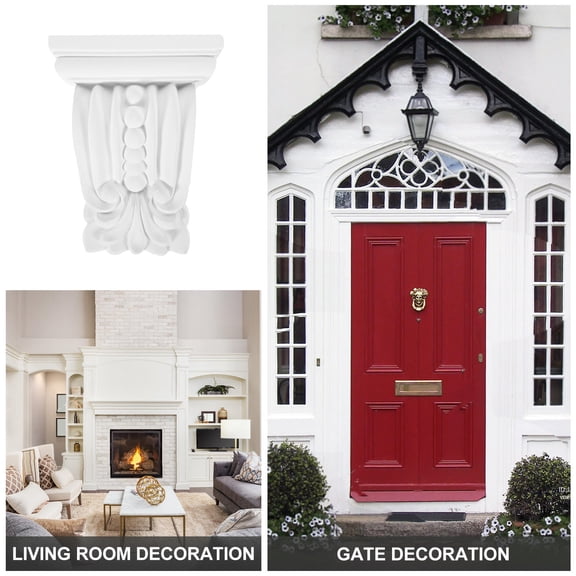 REOFLYUP White PU Ceiling Corbels Decorative Molding for Homeowners, 1 Pack, Architectural for