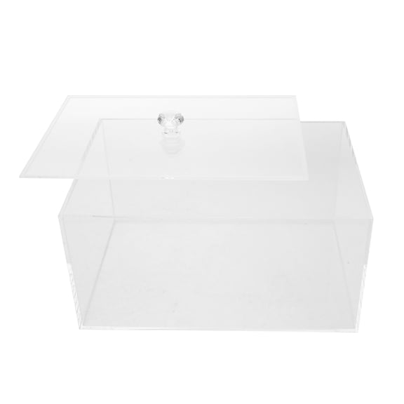 REOFLYUP Clear Dryer Sheet Storage Box with Lid for Household Laundry and Bathroom Organization