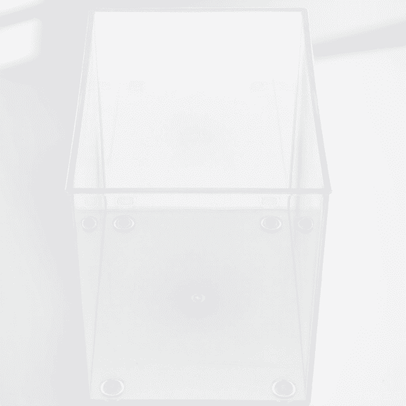 REOFLYUP Transparent Plastic Betta Fish Bowl for Home with Easy Cleaning Design