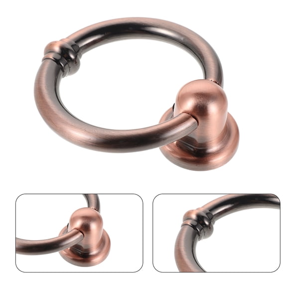 REOFLYUP Antique Style Round Door Zinc Alloy Front Door Hardware for Wooden Gates and Entry Doors