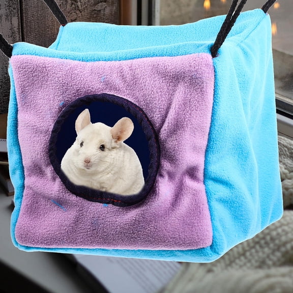 REOFLYUP Soft Cotton Hamster Bed Cube Hammock for Small Pets Cozy Sleeping Nest, Comfortable 1 Pack