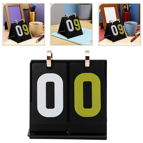 REOFLYUP Compact Flip Scoreboard with Clear Visibility and Manual Score Counter for Card Game Competitions
