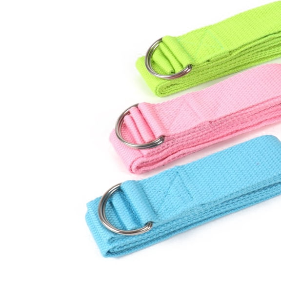 REOFLYUP Sky Cotton Fitness Strap with Metal D for Yoga, Pilates, Stretching and Daily Workout