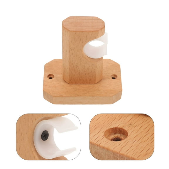 REOFLYUP Curtain Rod Bracket Wooden 1Set For Interior Designers Hanging Shelves