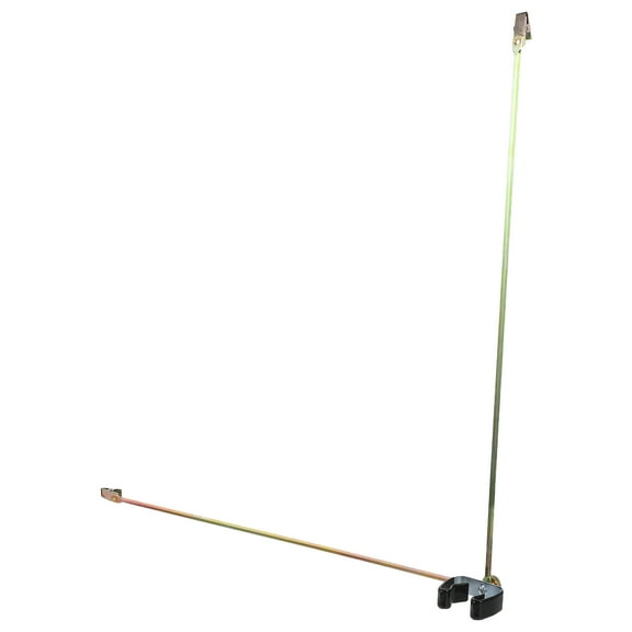 REOFLYUP Durable Plated Silver Flag Support Frame with Adjustable Design for Flagpole Display