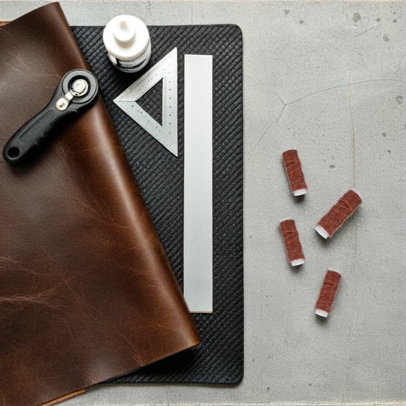REOFLYUP Durable Polyester Waxed Thread Coffee for Leatherwork Hand Sewing and Craft Applications