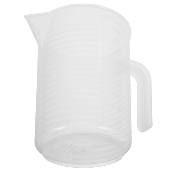 REOFLYUP Clear Plastic Measuring Cup with Handle for Accurate Automotive Oil and Transmission Fluid Measurement