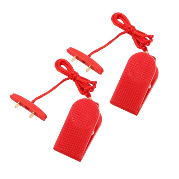 REOFLYUP Treadmill Safety Key Emergency Stop Key Replacement Red Plastic 2Pcs for Emergency Situations
