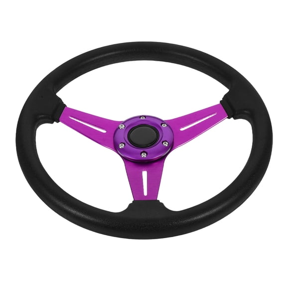 REOFLYUP PU Steering Wheel Replacement with Ergonomic Grip Design, 1 Piece and Comfortable Car Accessory