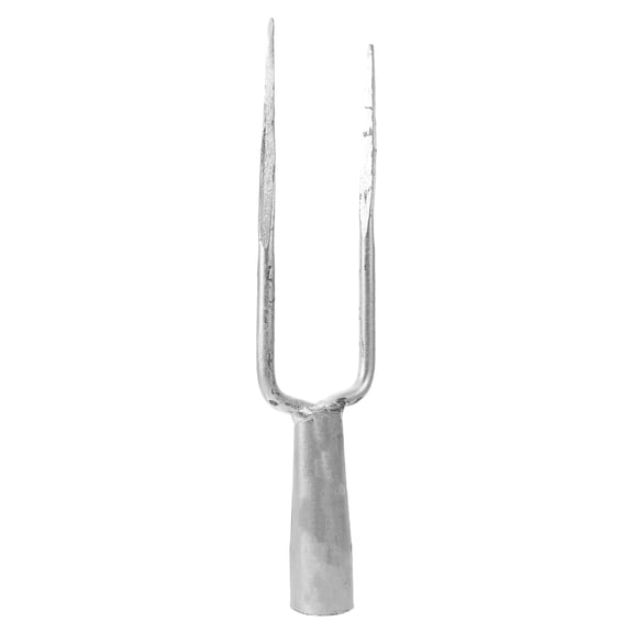 REOFLYUP Ergonomic Steel Two Tooth Garden Fork Head for Vegetable Bed and Flower Bed Use