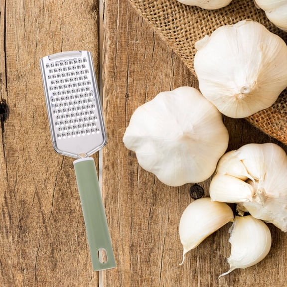 REOFLYUP Green Stainless Steel Garlic Mincer and Cheese Zester for Home Use Comfortable PP Handle