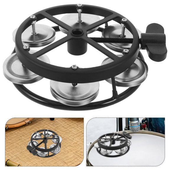 REOFLYUP Hi Hat Tambourine Mount for Drum Set Featuring Lightweight Build and Enhanced Sound Control