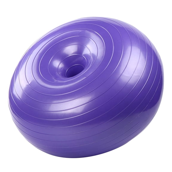 REOFLYUP High Grip Purple Donut Workout Ball Made of PVC for Fitness and Balance Training Exercises