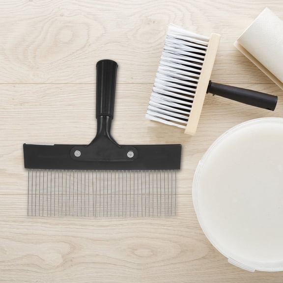 REOFLYUP Home Use Stainless Steel Texture Comb Brush for Precise Wall Pattern Painting