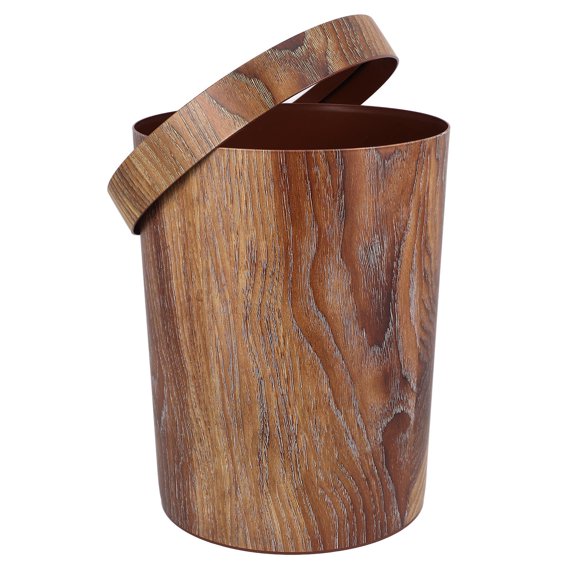 REOFLYUP Coffee Plastic Trash Bin, Household Garbage Container, Easy to Clean and Maintain