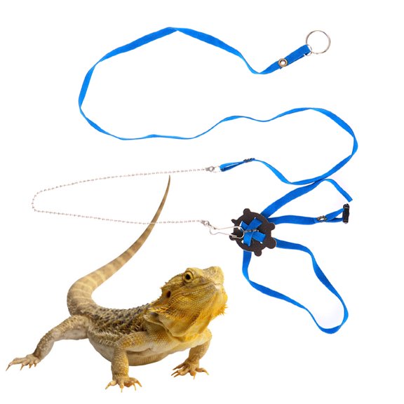 REOFLYUP Lizard Walking Leash Lead Adjustable Iron for Training Reptiles 1Pack