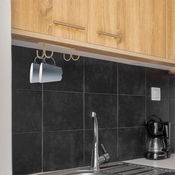 REOFLYUP Maximizing Space 2Pcs Iron Mug Hangers For Beverage Containers In Kitchen