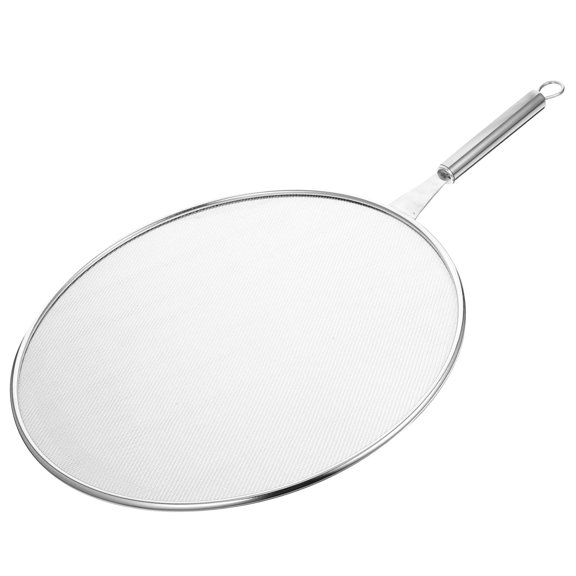 REOFLYUP Mesh Splatter Screen for Skillet with Stainless Steel Frame and Handle for Easy Cooking