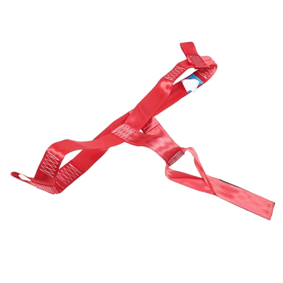 REOFLYUP Motorcycle Tire Tie Down Straps Red Heavy Duty Nylon Webbing with Protective Anti Abrasion Surface