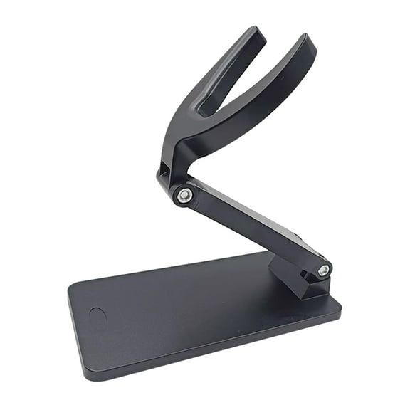 REOFLYUP Adjustable Multi-Angle Foldable Barcode Scanner Stand ABS Black for Retail Store Use