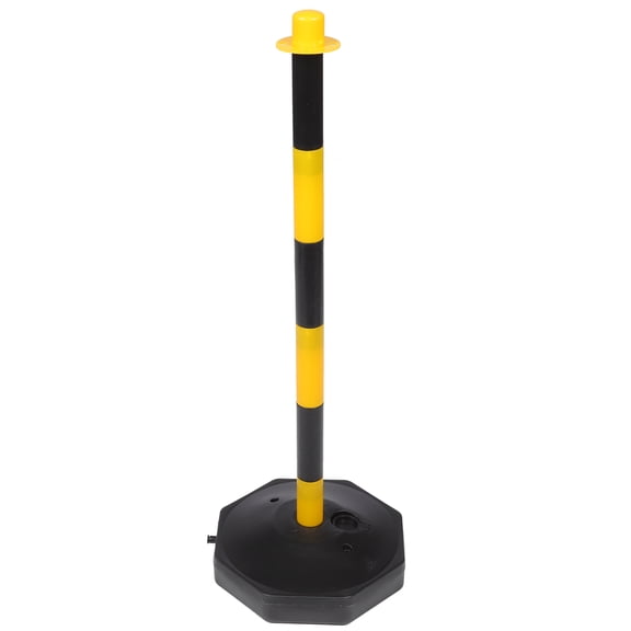 REOFLYUP Black Plastic Cone Warning Column 1Pcs 33.5In For Traffic Facility