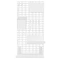 thumbnail image 1 of REOFLYUP Pegboard Tool Organization Pegboard Accessories Shelf Plastic White 1Pack, 1 of 8