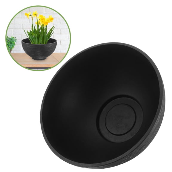 REOFLYUP Plastic Hydroponic Planter for Garden Use Large Bowl Flowerpot with Water Storage
