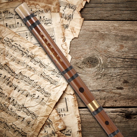 REOFLYUP Portable Bamboo Flute Traditional Chinese Musical Instrument Smooth Surface for Beginners