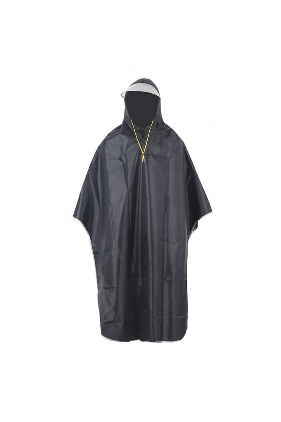 Portable Navy Raincoat with Windproof Design for Heavy Rain and Cycling