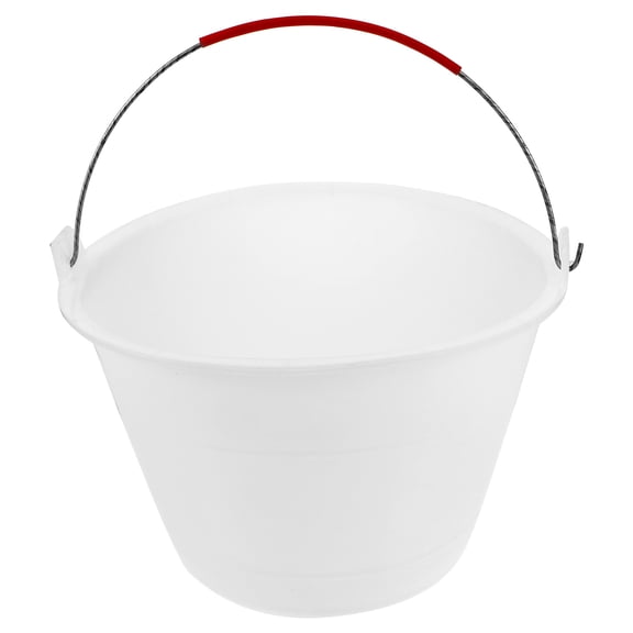 REOFLYUP Portable Sand Bucket Gray Plastic for Construction Tools 1Set