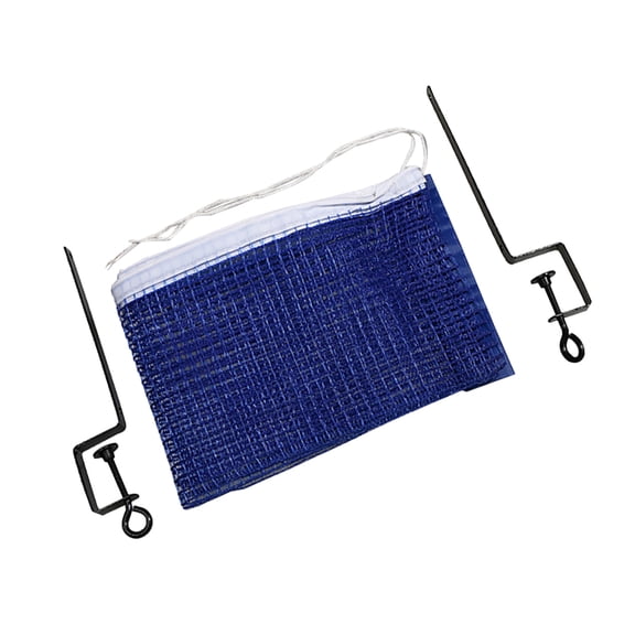 REOFLYUP Blue Table Tennis Net Rack with Polyester and Metal Material Portable and Easy to Use