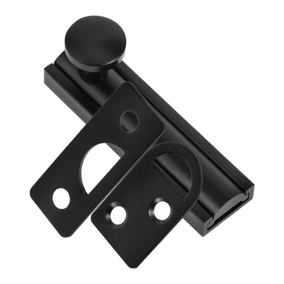 REOFLYUP Practical Black Sliding Bolt Door Lock Latch for Enhanced Security in Any Room of Home