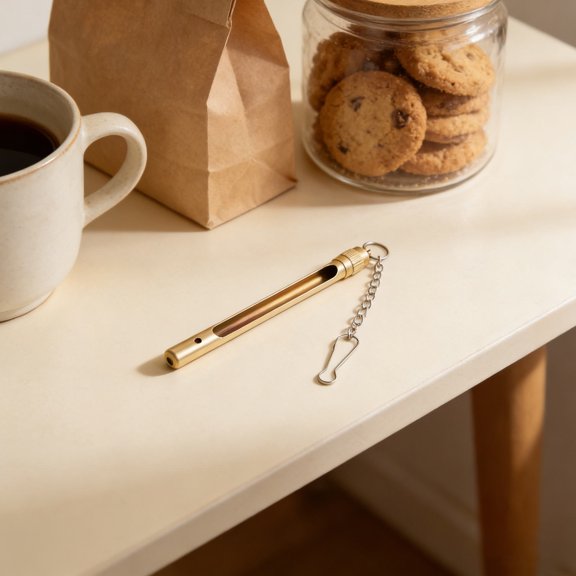 REOFLYUP Brass Thermometer Case with Precision Craftsmanship, Smooth Edges for Scratch and Breakage