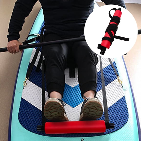 REOFLYUP Adjustable Red Kayak Foot Pedal Comfortable Seat Foot Brace for Inflatable Boats and Rubber Boats