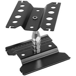 REOFLYUP Compact RC Car Workstation with Black Aluminum Alloy 360 Rotating Stand for Model Car Maintenance
