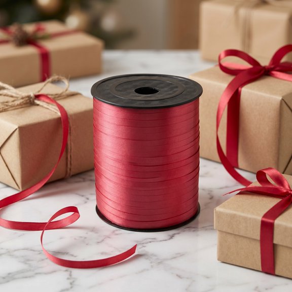 REOFLYUP Red Curling Balloon Ribbon String Roll for Holiday Decorations and Balloon Tying Durable and Flexible