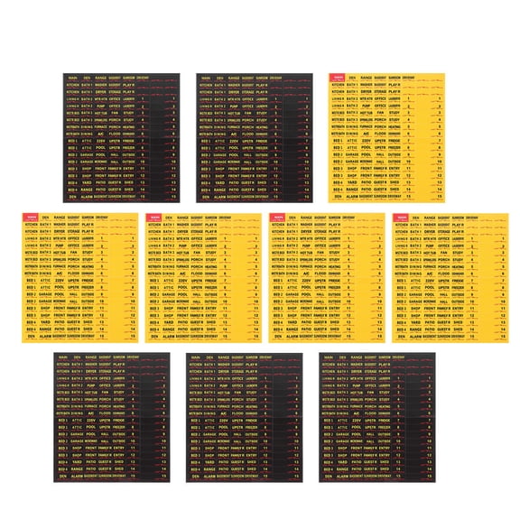 REOFLYUP Replacement Fuse Box Stickers with Multi Functional Design for Home Electric Panels