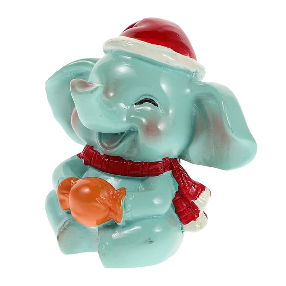 REOFLYUP Decorative Resin Elephant Figurine for Car Dashboard and Table Centerpiece, Unique Desktop Ornament and Home Decor