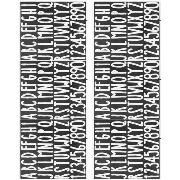 REOFLYUP Self Adhesive Letter Alphabet Stickers for Mailbox Removable Decals White Color