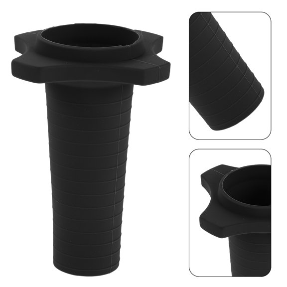 REOFLYUP Black Silicone Microphone Cover Sleeve for Handheld Mic, and Water Resistant Handle Protector